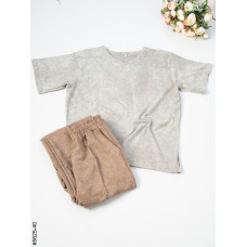 5625-40 Спортивний костюм жіночий турецька варьонка напівбатал (4 од: 48,50,52,54)