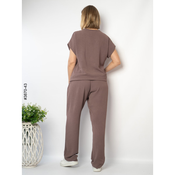 3870-43 Спортивний костюм жіночий креп батал (4 од: 50,52,54,56)