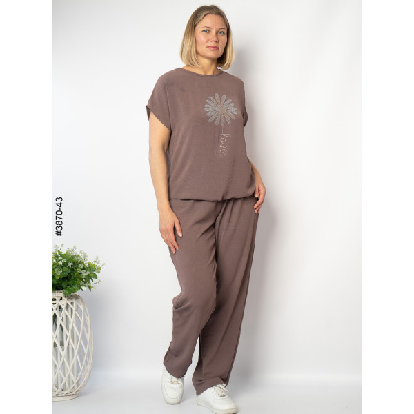 3870-43 Спортивний костюм жіночий креп батал (4 од: 50,52,54,56)