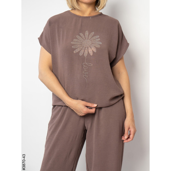 3870-43 Спортивний костюм жіночий креп батал (4 од: 50,52,54,56)