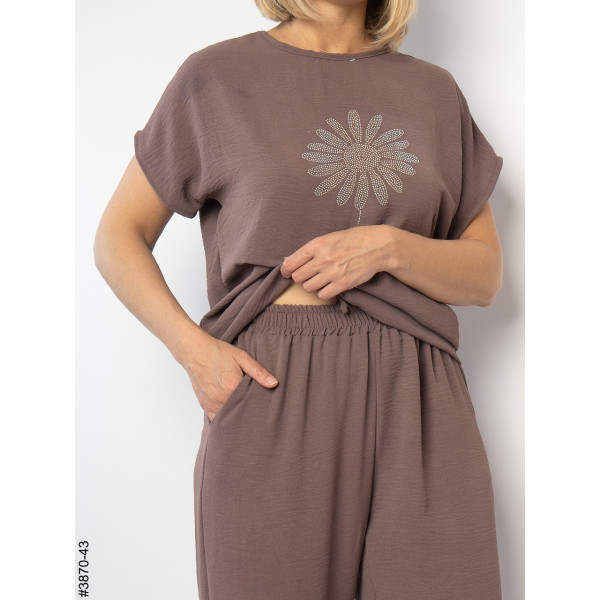 3870-43 Спортивний костюм жіночий креп батал (4 од: 50,52,54,56)