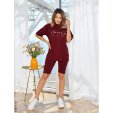 1401-13 Костюм жіночий футболка + велосипедки турецька бавовна норма (3 од:42,44,46)