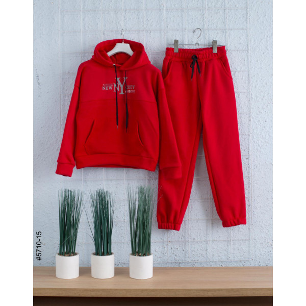 5710-15 Спортивний костюм тринитка на флісі підліток (4 од: 36,38,40,42)