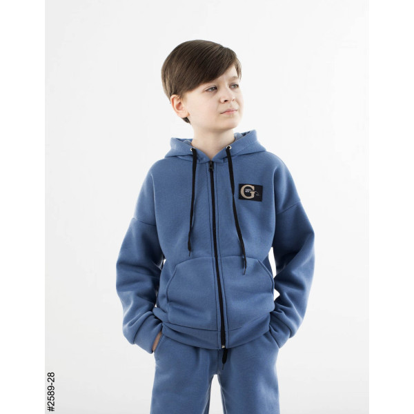 2589-28 Спортивний костюм на блискавці тринитка на флісі підліток (4 од: 36,38,40,42)