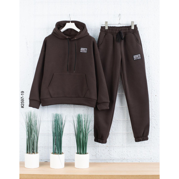 2597-19 Спортивний костюм тринитка на флісі підліток (4 од: 36,38,40,42)