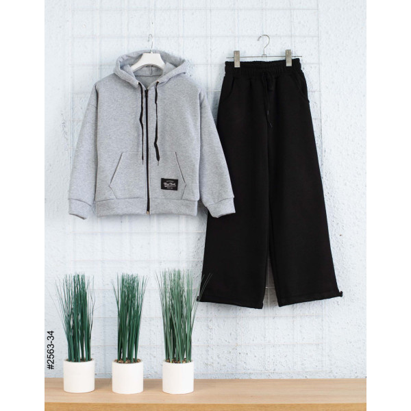 2563-34 Спортивний костюм тринитка на флісі підліток (4 од: 36,38,40,42)