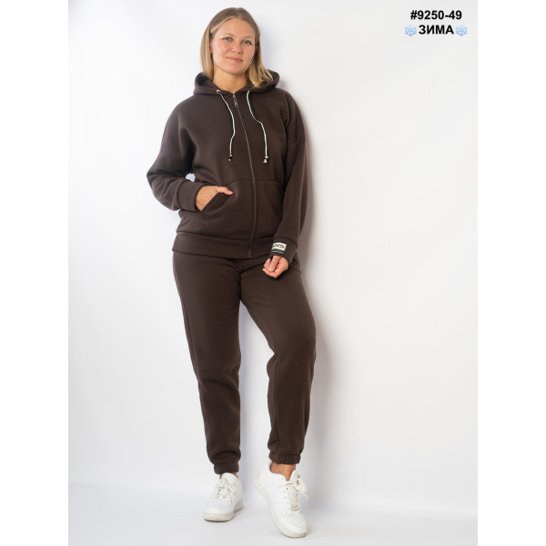 9250-49 Спортивный костюм женский трехнитка на флисе полубалта (4 ед: 48,50,52,54)