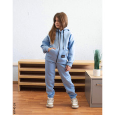 5740-29 Спортивний костюм на блискавці тринитка на флісі підліток (4 од: 36,38,40,42)