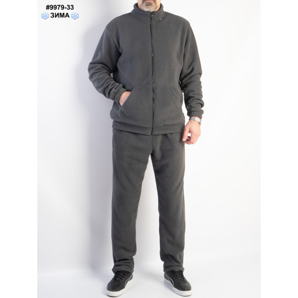 9979-33 Спортивный костюм мужской прямые брюки polar флис норма (4 ед: 48,50,52,54)