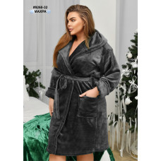 9260-32 Халат жіночий на запах махра напівбатал (3 од: 44-46,48-50,52-54)