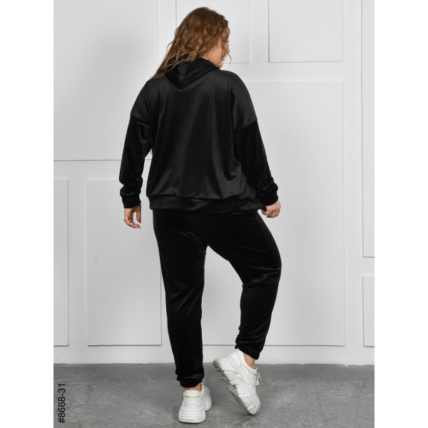 8668-31 Спортивний костюм жіночий на блискавці велюр батал (4 од: 54,56,58,60)