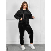 8668-31 Спортивний костюм жіночий на блискавці велюр батал (4 од: 54,56,58,60)