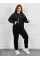 8668-31 Спортивний костюм жіночий на блискавці велюр батал (4 од: 54,56,58,60)