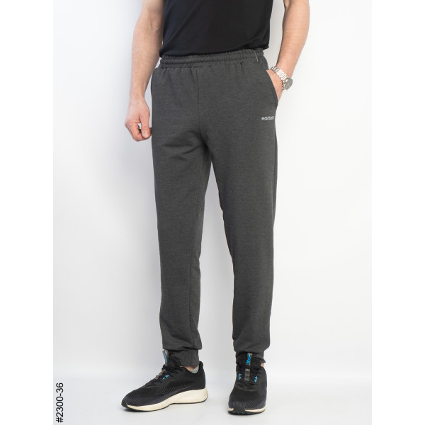 2300-36 Спортивні штани чоловічі на манжеті двунитка батал (5 од: 50,52,54,56,58)