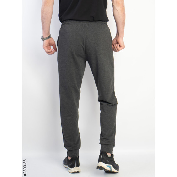 2300-36 Спортивні штани чоловічі на манжеті двунитка батал (5 од: 50,52,54,56,58)