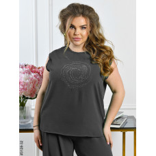 3128-32 Спортивний костюм жіночий креп батал (4 од: 50,52,54,56)