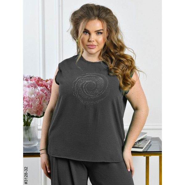 3128-32 Спортивний костюм жіночий креп батал (4 од: 50,52,54,56)