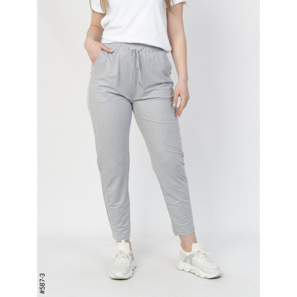 587-3 Штани жіночі літні в горошок напівбатал (6 од: 31-36)