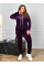7990-62 Спортивний костюм жіночий на блискавці велюр супербатал (4 од: 54,56.58.60)