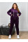 7990-62 Спортивний костюм жіночий на блискавці велюр супербатал (4 од: 54,56.58.60)