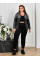 9977-32 Спортивний костюм жіночий на блискавці велюр батал (4 од: 54,56,58,60)