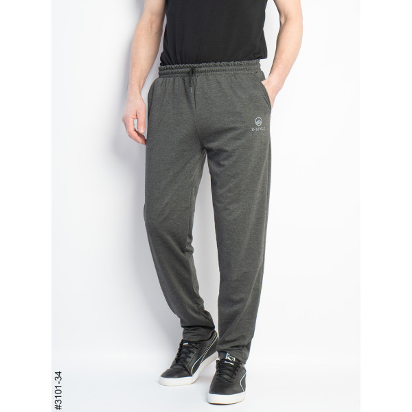 3101-34 Спортивні штани чоловічі прямі двунитка норма (4 од: 48,50,52,54)