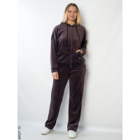 8327-10 Спортивний костюм жіночий на блискавці велюр напівбатал (4 од: 48,50,52,54)