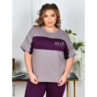 7113-12 Спортивний костюм жіночий двунитка батал (5 од: 52,54,56,58,60)