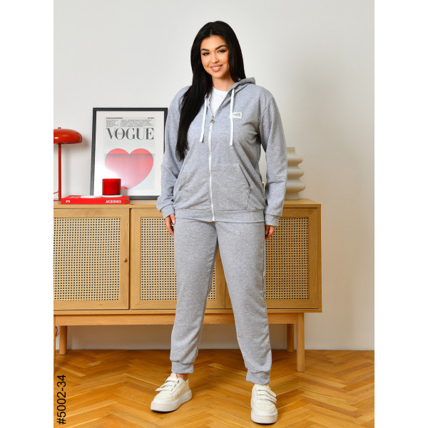 5002-34 Спортивний костюм жіночий двонитка на блискавці батал (4 од: 50,52,54,56)