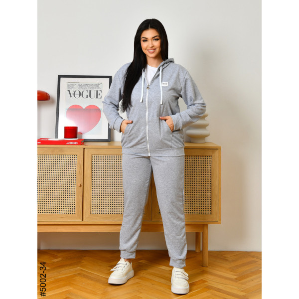 5002-34 Спортивний костюм жіночий двонитка на блискавці батал (4 од: 50,52,54,56)