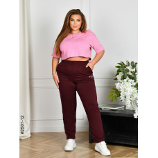 2501-12 Спортивні штани жіночі двонитка батал (4 од: 54,56,58,60)