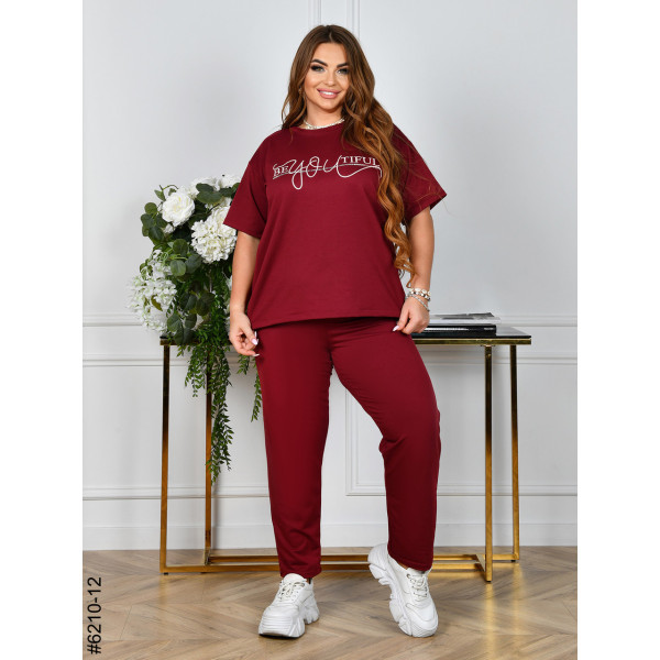 6210-12 Спортивний костюм жіночий двонитка батал (4 од: 54,56,58,60)