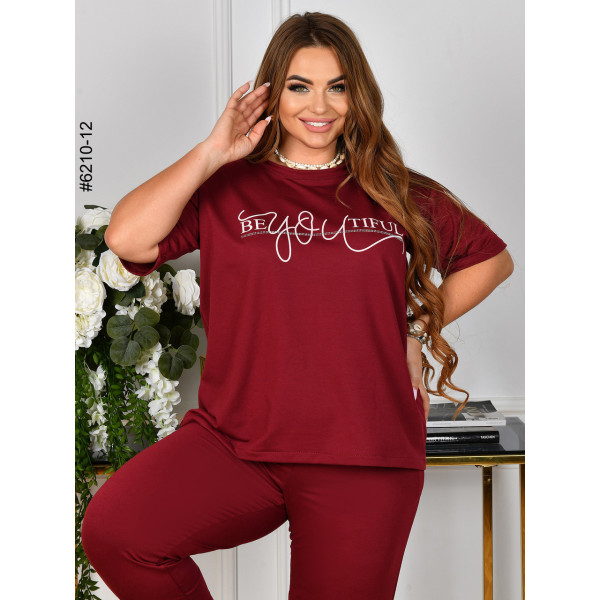 6210-12 Спортивний костюм жіночий двонитка батал (4 од: 54,56,58,60)