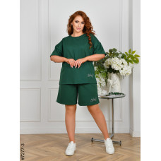 7277-3 Спортивний костюм жіночий двонитка напівбатал (4 од: 48,50,52,54)