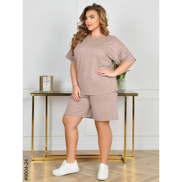 9504-24 Спортивний костюм жіночий двонитка батал (4 од: 54,56,58,60)