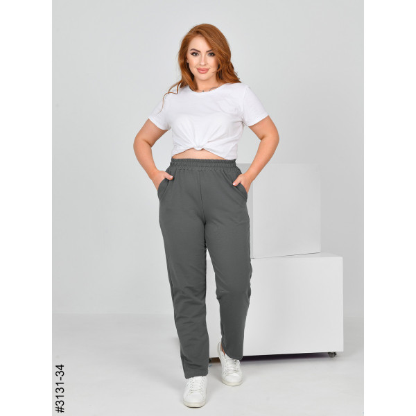 3131-34 Спортивні штани жіночі турецька двунитка батал (4 од: 50,52,54,56)