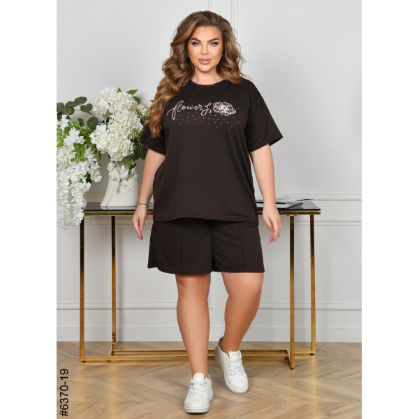 6370-19 Спортивний костюм жіночий двонитка батал (3 од: 54,56,58)