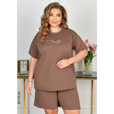 7710-23 Спортивний костюм жіночий турецька двонитка батал (3 од: 54,56,58)