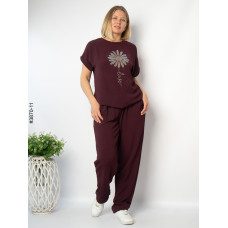 3870-11 Спортивний костюм жіночий креп батал (4 од: 50,52,54,56)