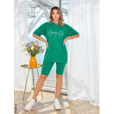 1401-4 Костюм жіночий футболка + велосипедки турецька бавовна норма (3 од:42,44,46)