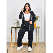 5704-26 Спортивний костюм жіночий двонитка на блискавці прямі штани батал (4 од: 50,52,54,56)