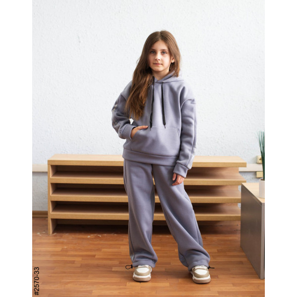 2570-33 Спортивний костюм тринитка на флісі підліток (4 од: 36,38,40,42)
