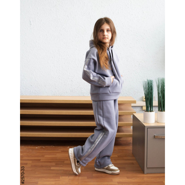 2570-33 Спортивний костюм тринитка на флісі підліток (4 од: 36,38,40,42)