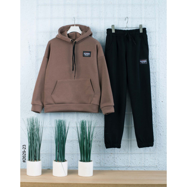 2629-23 Спортивний костюм тринитка на флісі підліток (4 од: 36,38,40,42)