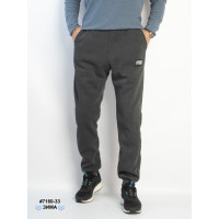 7160-33 Спортивні штани чоловічі на манжеті тринитка на флісі норма (4 од: 48,50,52,54)