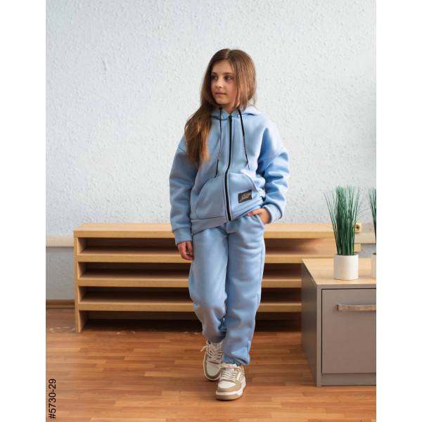 5730-29 Спортивний костюм на блискавці тринитка на флісі підліток (4 од: 36,38,40,42)