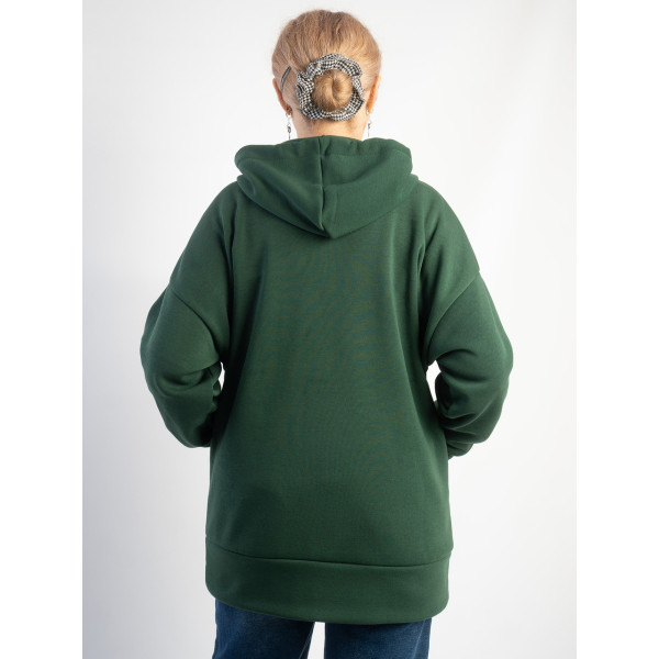 4795-1 Худі на блискавці жіночий тринитка на флісі напівбатал (5 од: розмір 48-50 | універсальний)