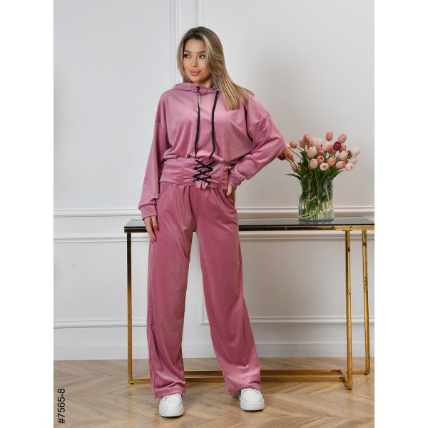 7565-8 Спортивний костюм жіночий велюр норма (4 од: 44,46,48,50)