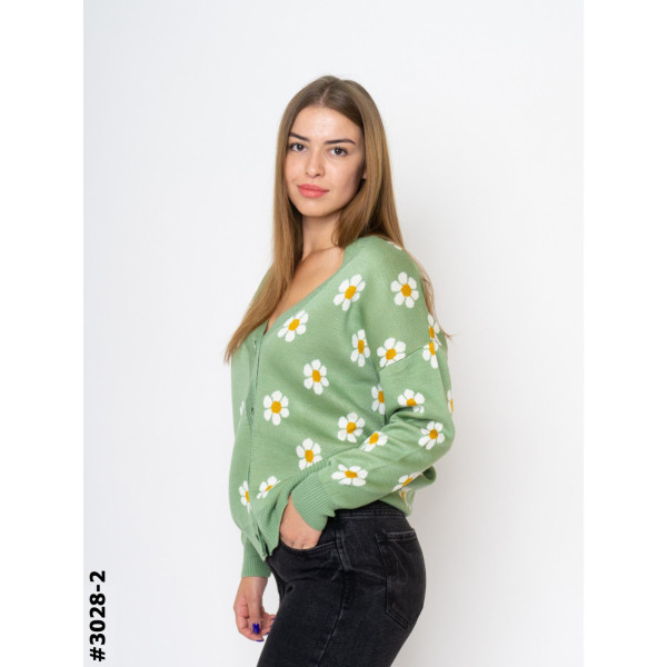 3028-2 Жіночий укорочений кардиган напівбатал (1 од: 46-52 <unk> універсальний)