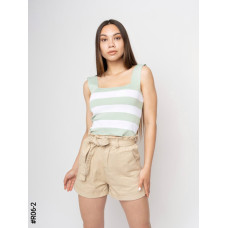 R06-2 Шорти жіночі з поясом котон норма (3 од: S,M, L)